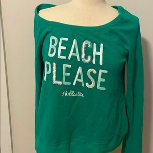Green Hollister Pull-Over Sweater